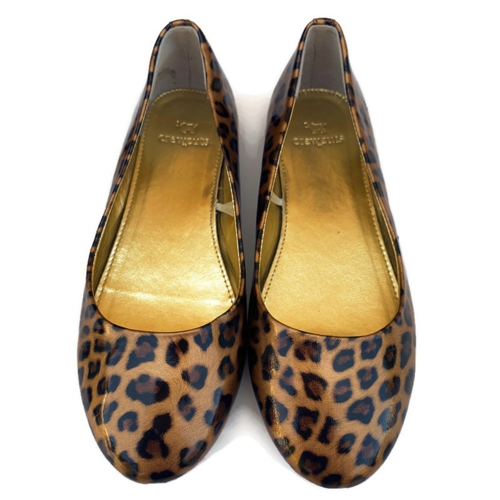 Crewcuts by J. Crew Girls Slip On Leopard Print Ballet Flats Size 2